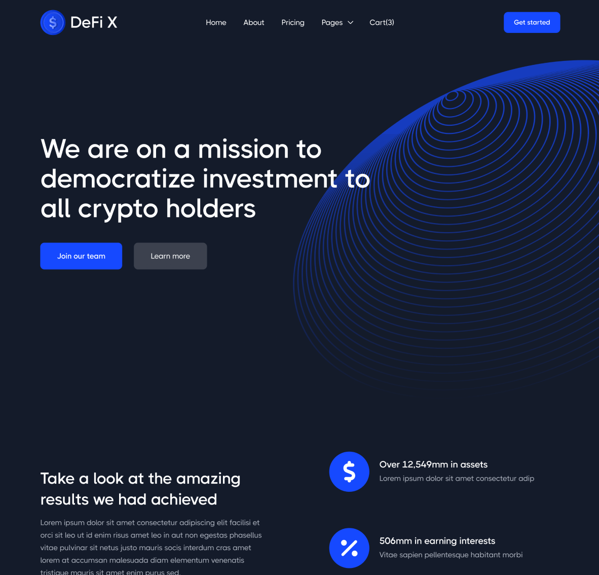 About - DeFi X Webflow Template