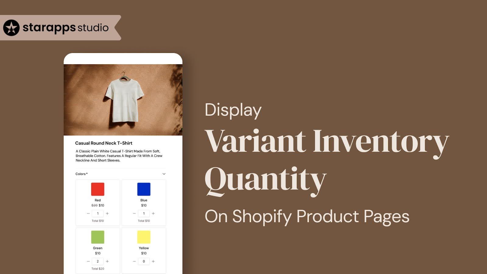 Display Variant Inventory Quantity on Shopify Product Pages