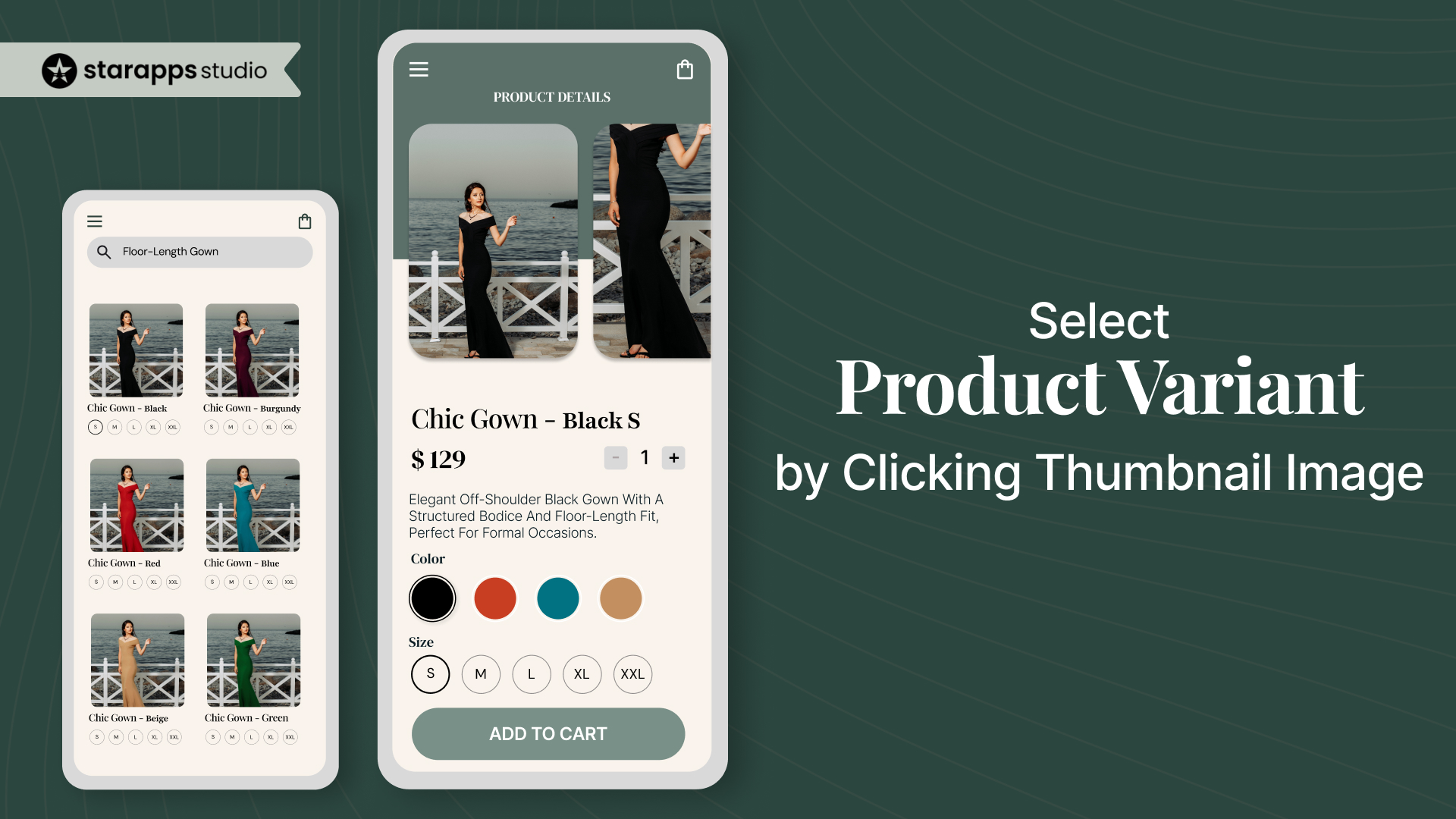 Select Product Variant by Clicking Thumbnail Image
