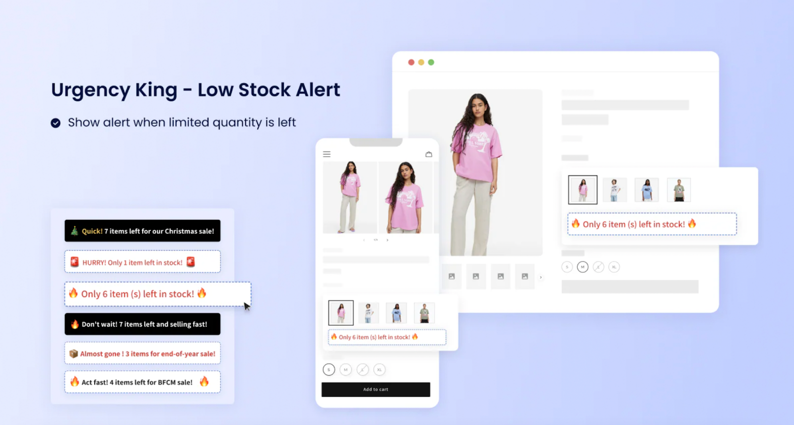 Urgency King - Low Stock Alert