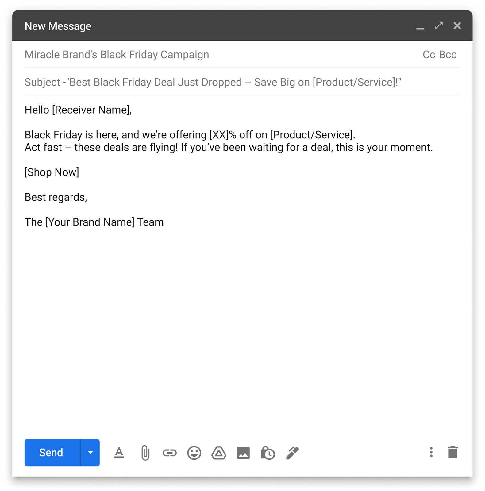 Elementor’s Special Offer Black Friday Email