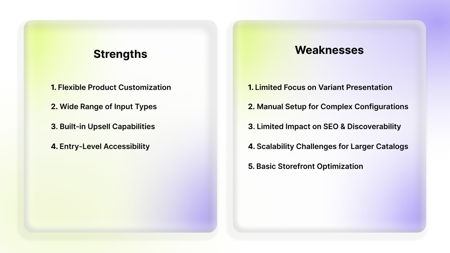 BssCommerce Strengths and Weaknesses To Be Aware of