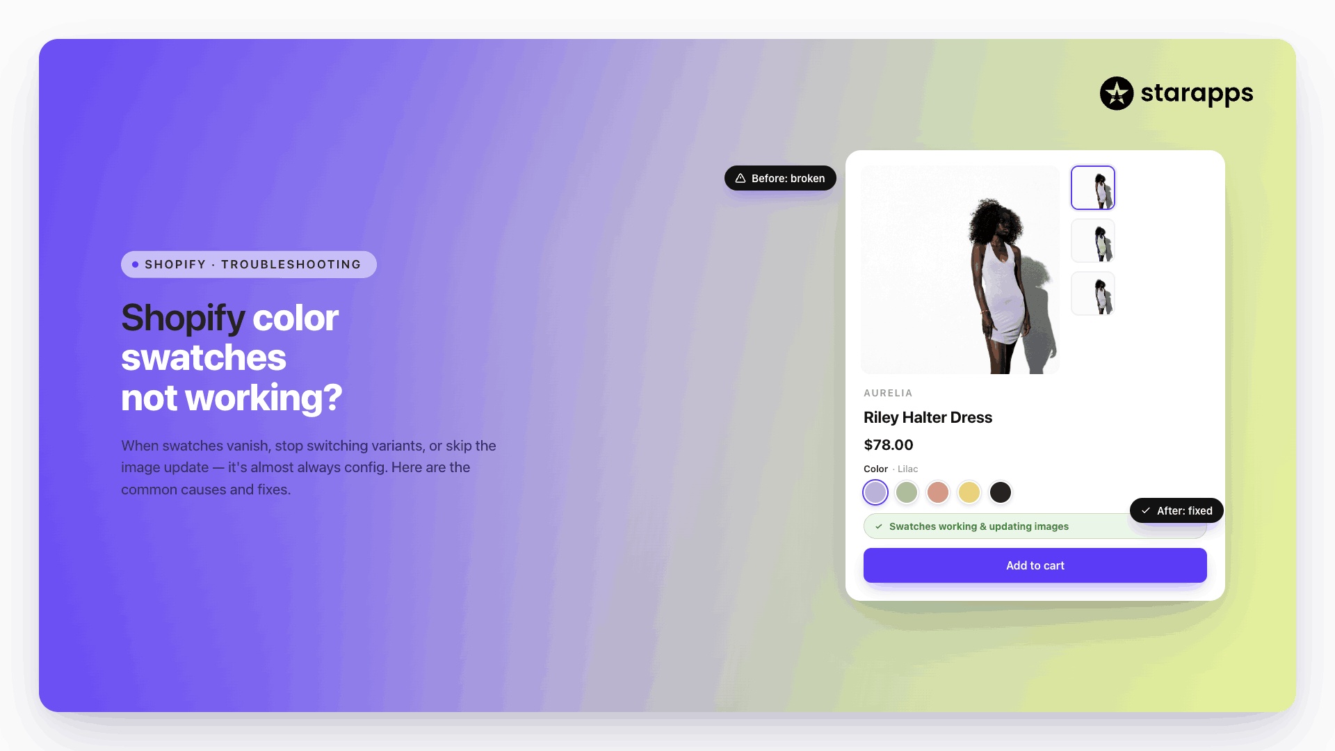 Shopify Color Swatches Not Working? Common Causes and Fixes