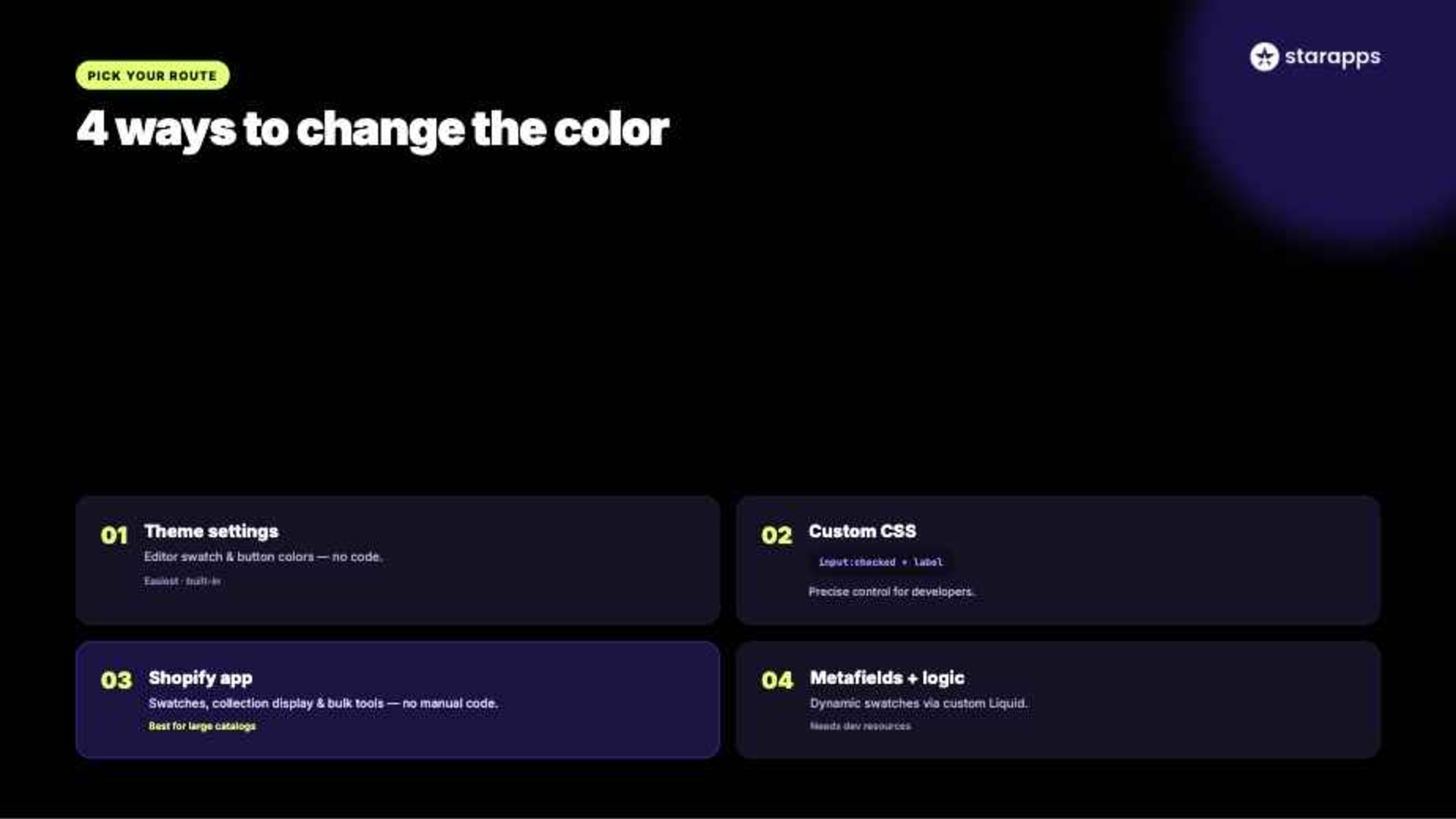 Different Methods to Change Variant Picker Color in Shopify