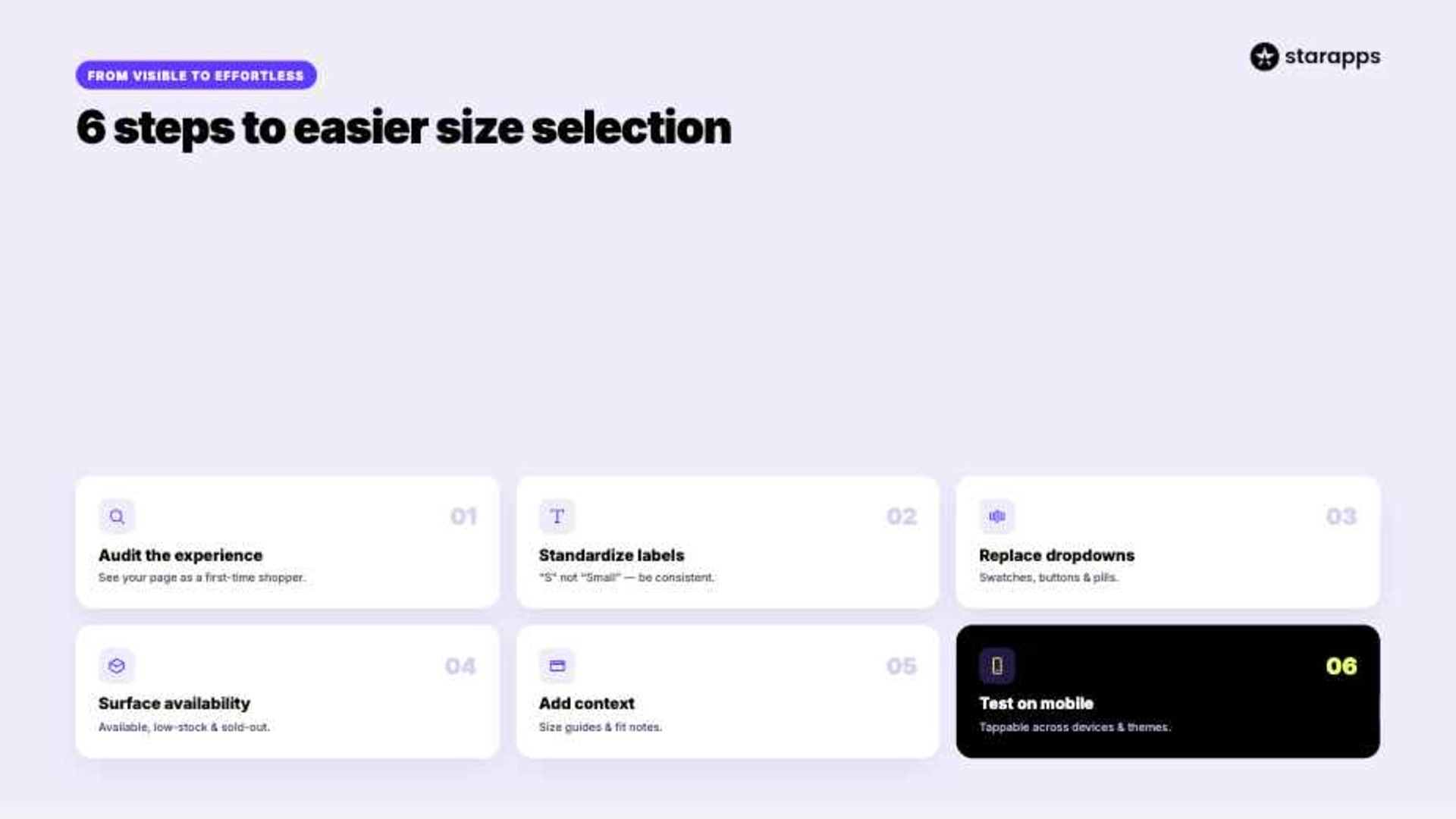 6 Steps to Make Size Selection Easier on Shopify