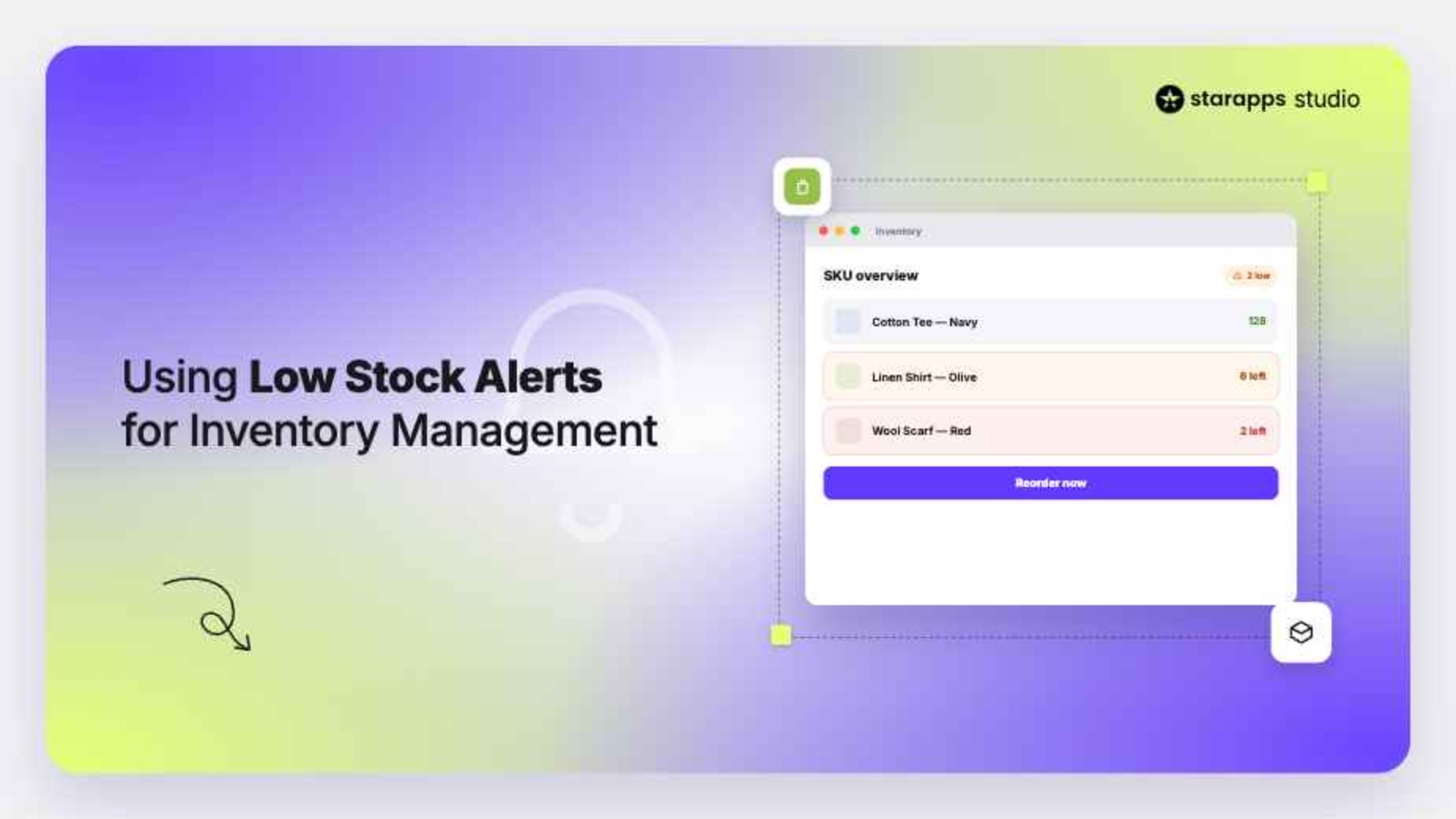 Low Stock Alerts for Inventory Management