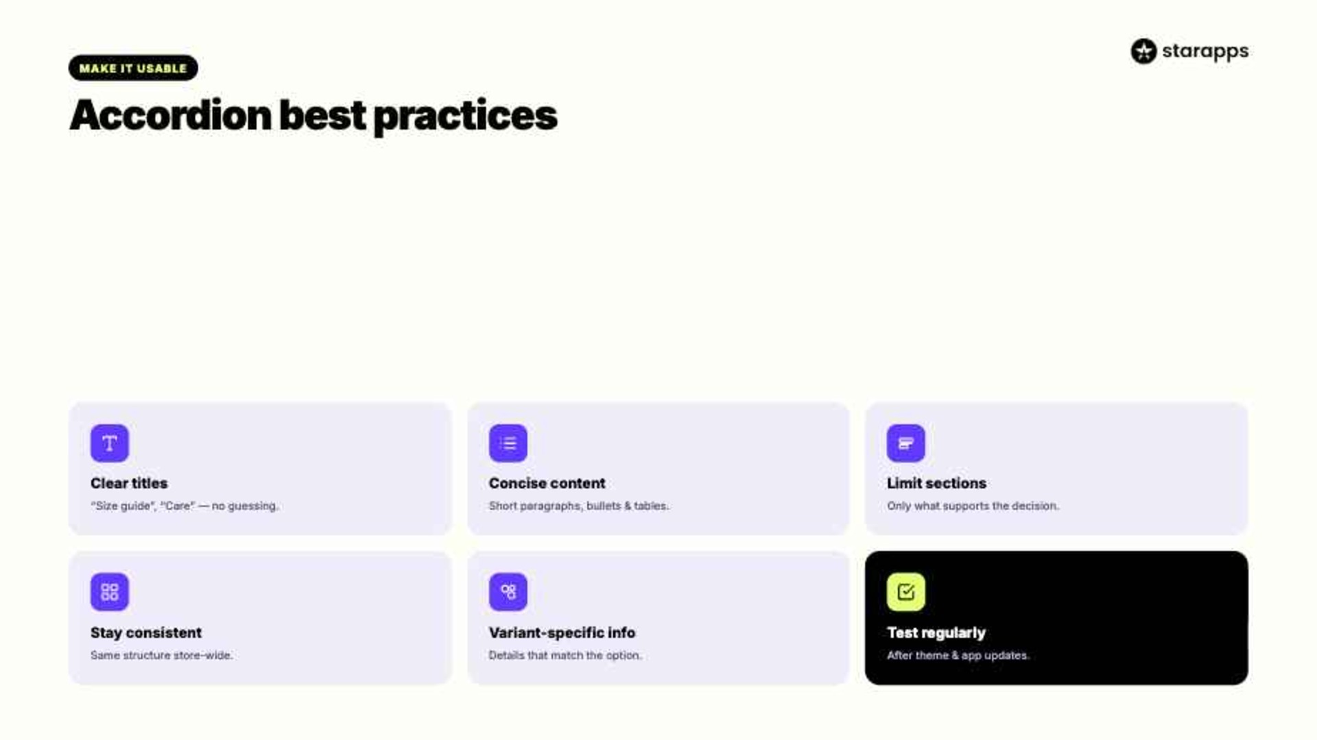Best Practices for Shopify Product Page Accordions