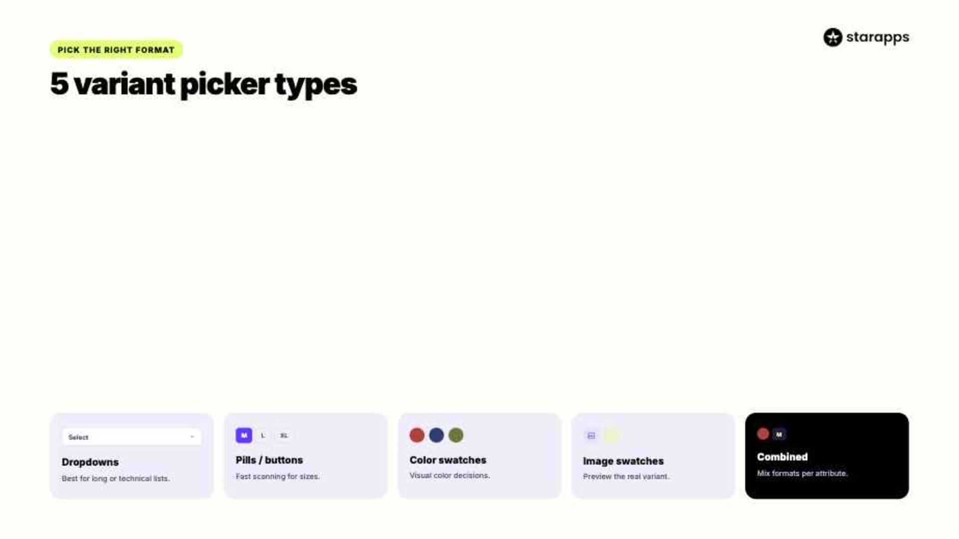 Types of Variant Pickers in Modern Shopify Themes