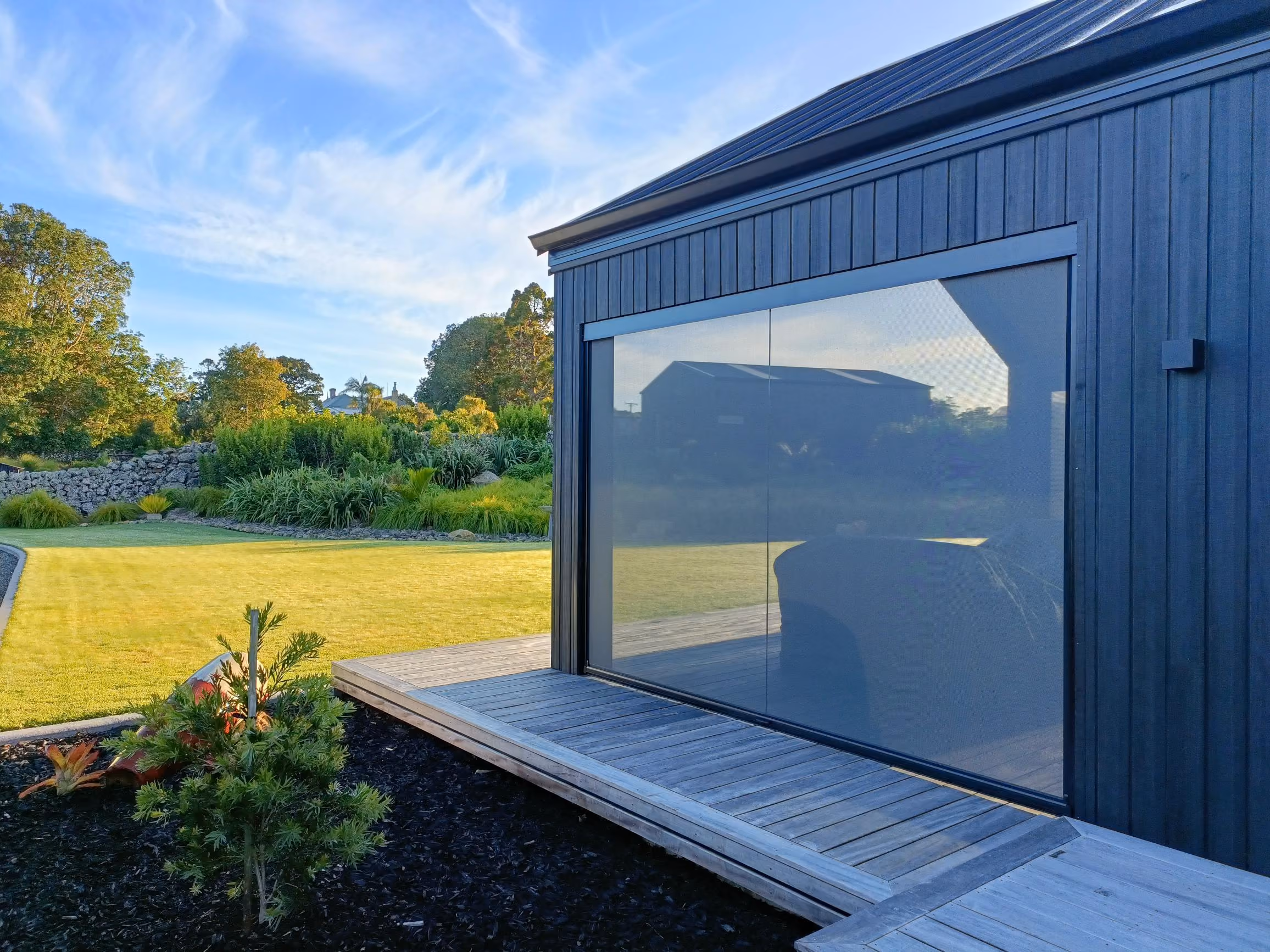 Shadeland shade installation at Karanui Estate, Northland