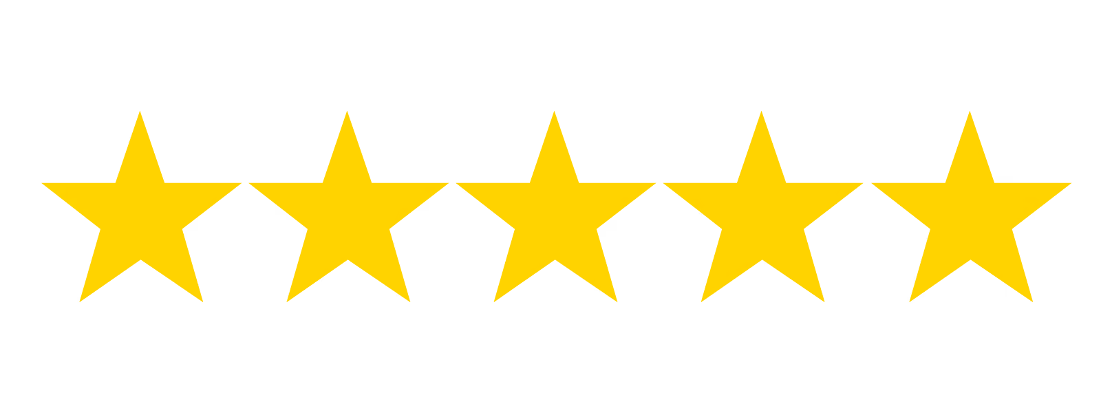 Stars for testimonials section