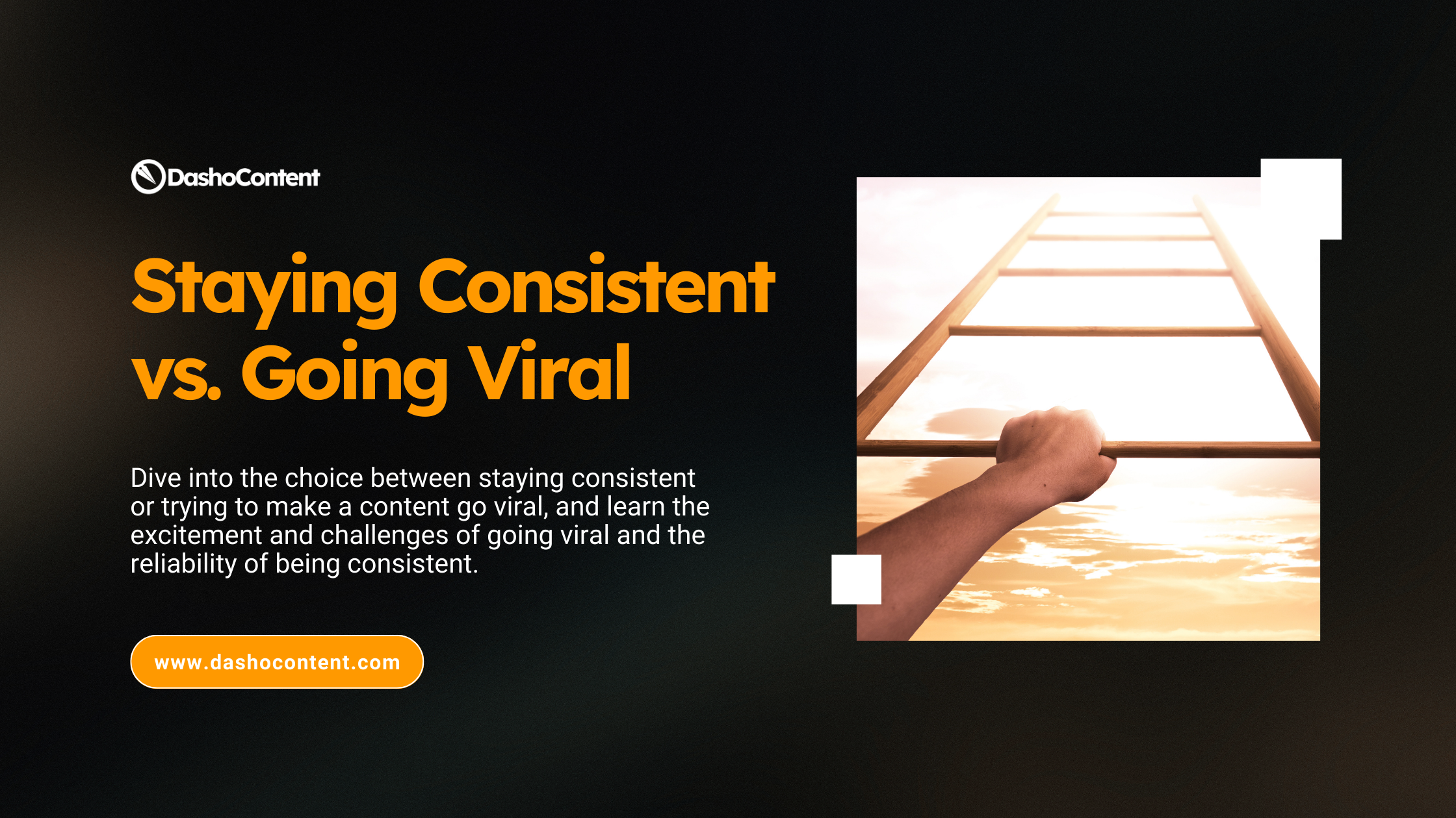 Creating content online can be tricky. In our latest blog, we'll dive into the choice between staying consistent or trying to make a content go viral, and learn the excitement and challenges of going viral and the reliability of being consistent.