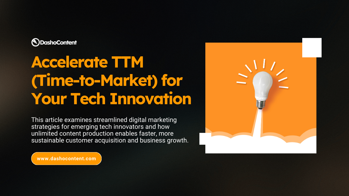 This article examines streamlined digital marketing strategies for Singapore's emerging tech innovators and how unlimited content production enables faster, more sustainable customer acquisition and business growth.