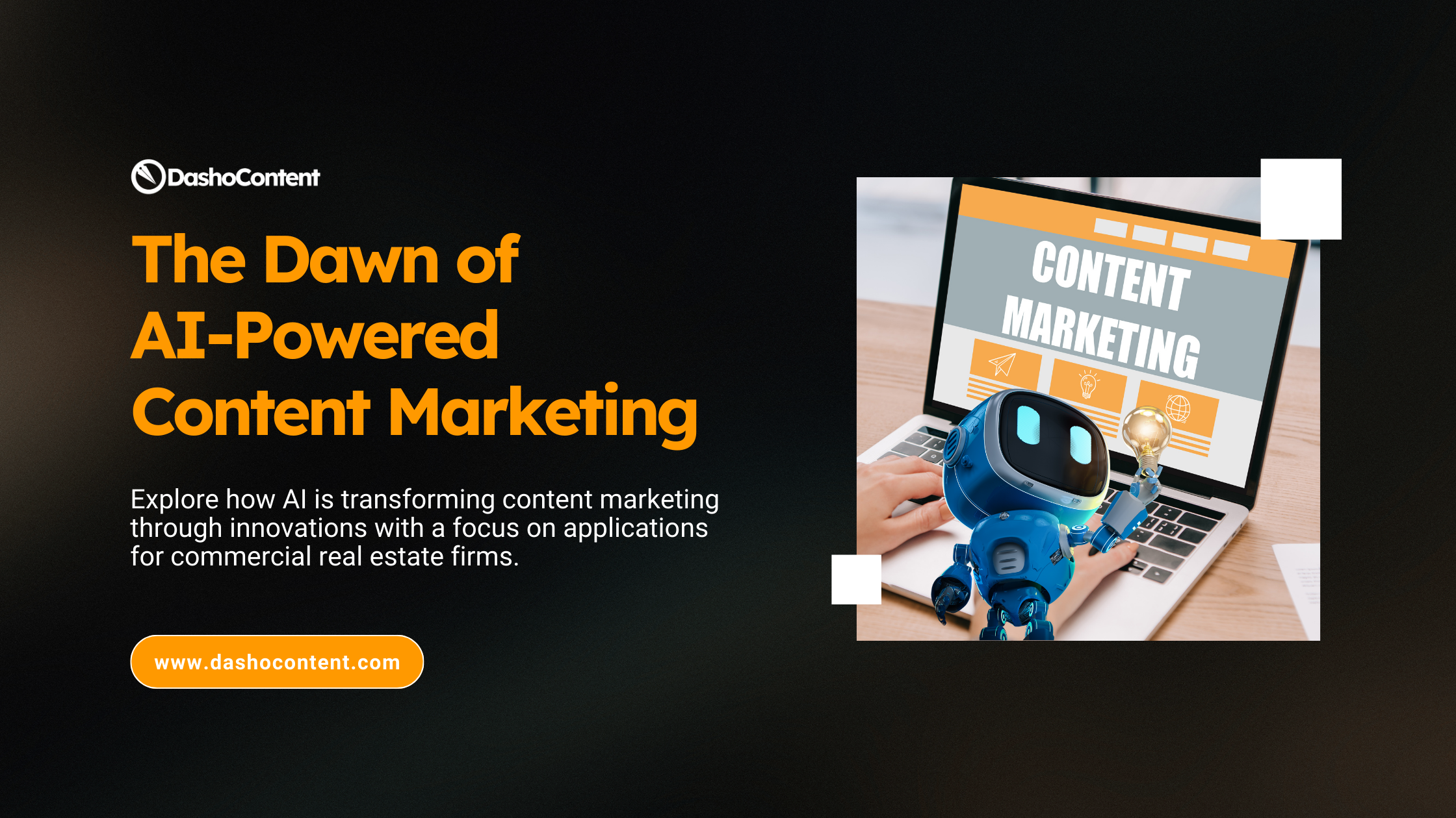 Explore how AI is transforming content marketing through innovations like generative AI for automated content creation, NLP for understanding audiences, and SEO optimization tools, with a focus on applications for commercial real estate firms.