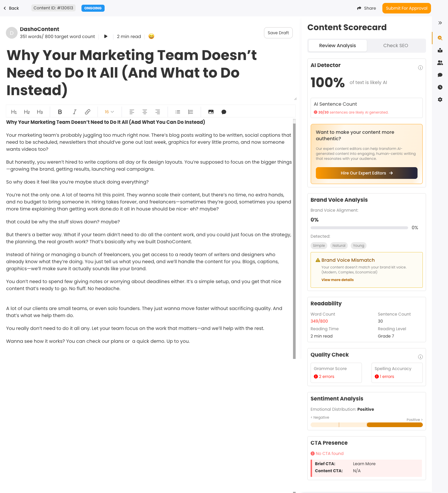 Maximizing Your Brand’s Impact: The Role of a Content Scorecard for Marketing Executives