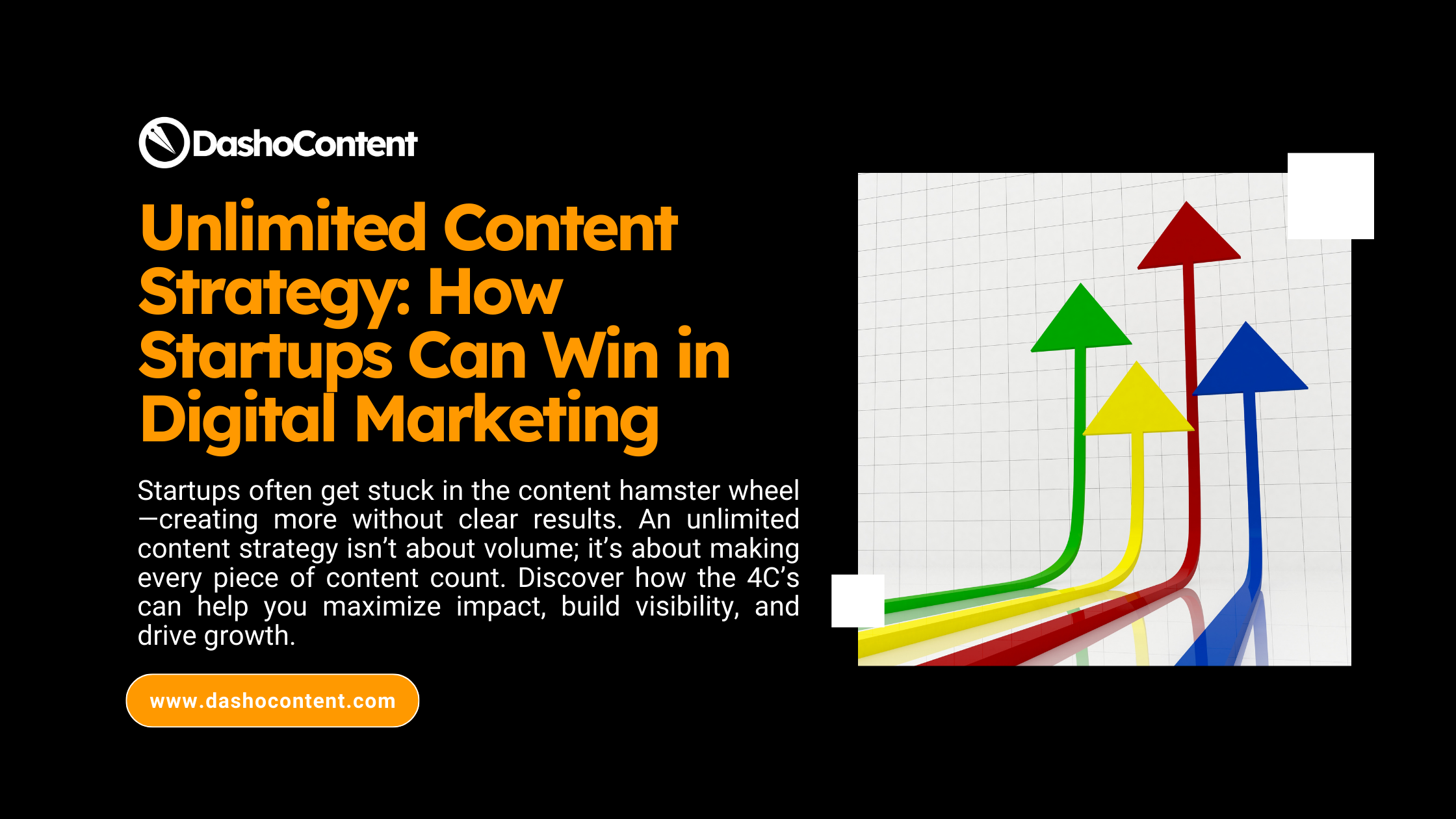 Startups often get stuck in the content hamster wheel—creating more without clear results. An unlimited content strategy isn’t about volume; it’s about making every piece of content count. Discover how the 4C’s—Creation, Curation, Connection, and Conversion—can help you maximize impact, build visibility, and drive growth.