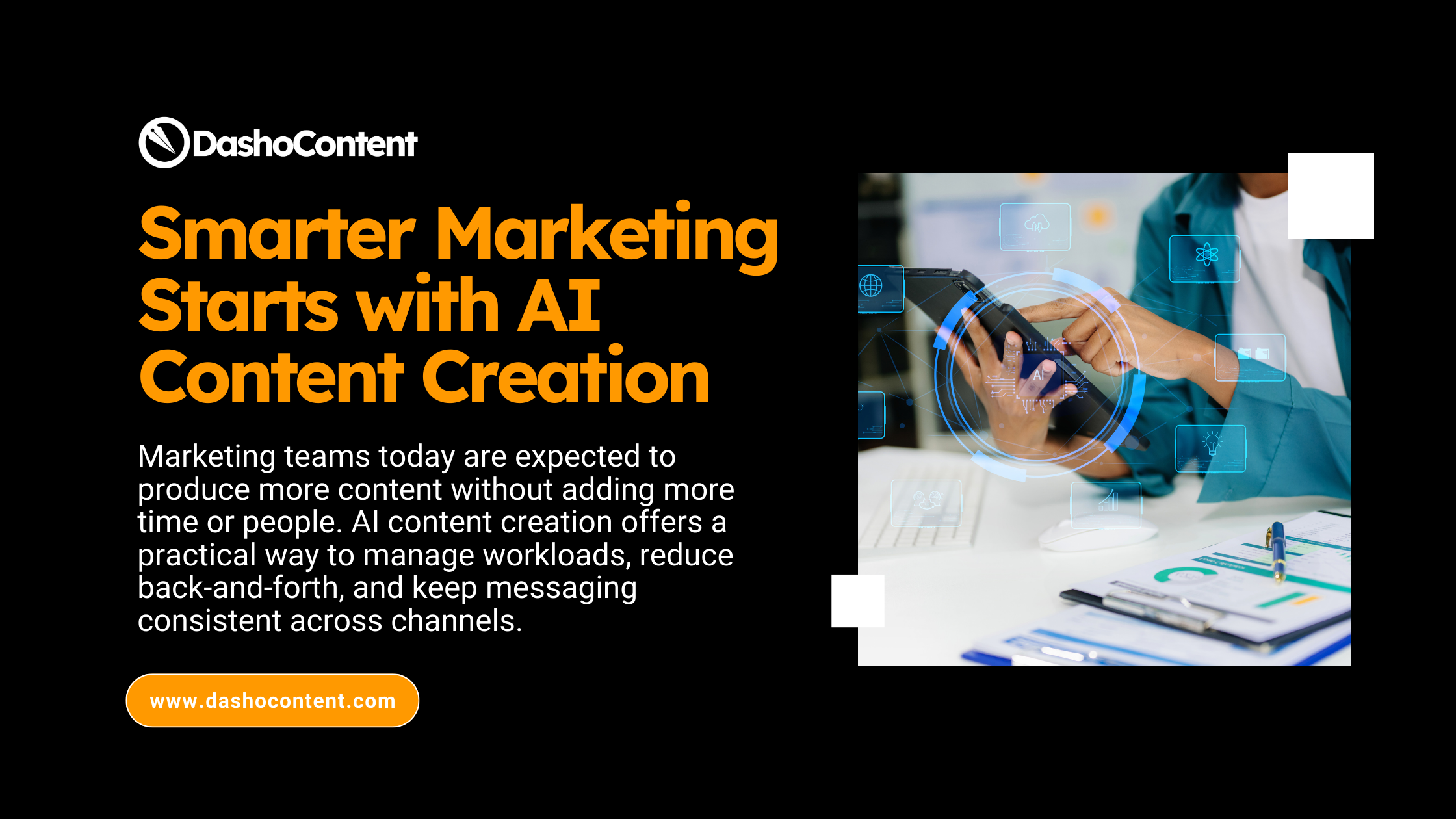 Marketing teams today are expected to produce more content without adding more time or people. AI content creation offers a practical way to manage workloads, reduce back-and-forth, and keep messaging consistent across channels.