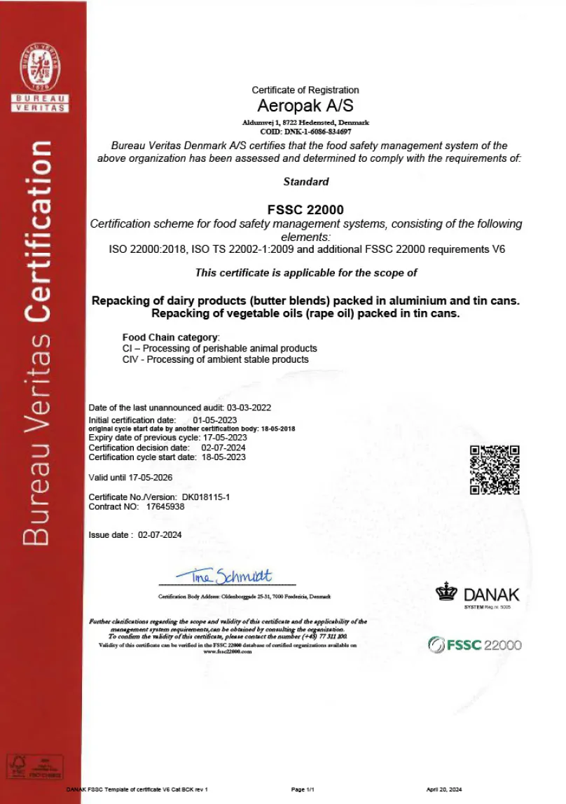 Certificate of Registration