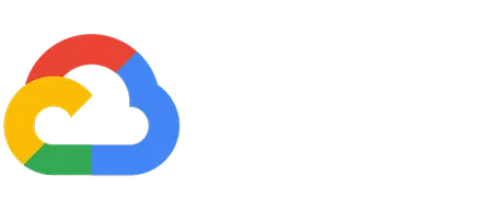 Google Cloud logo featuring a stylized cloud in red, yellow, green, and blue colors.