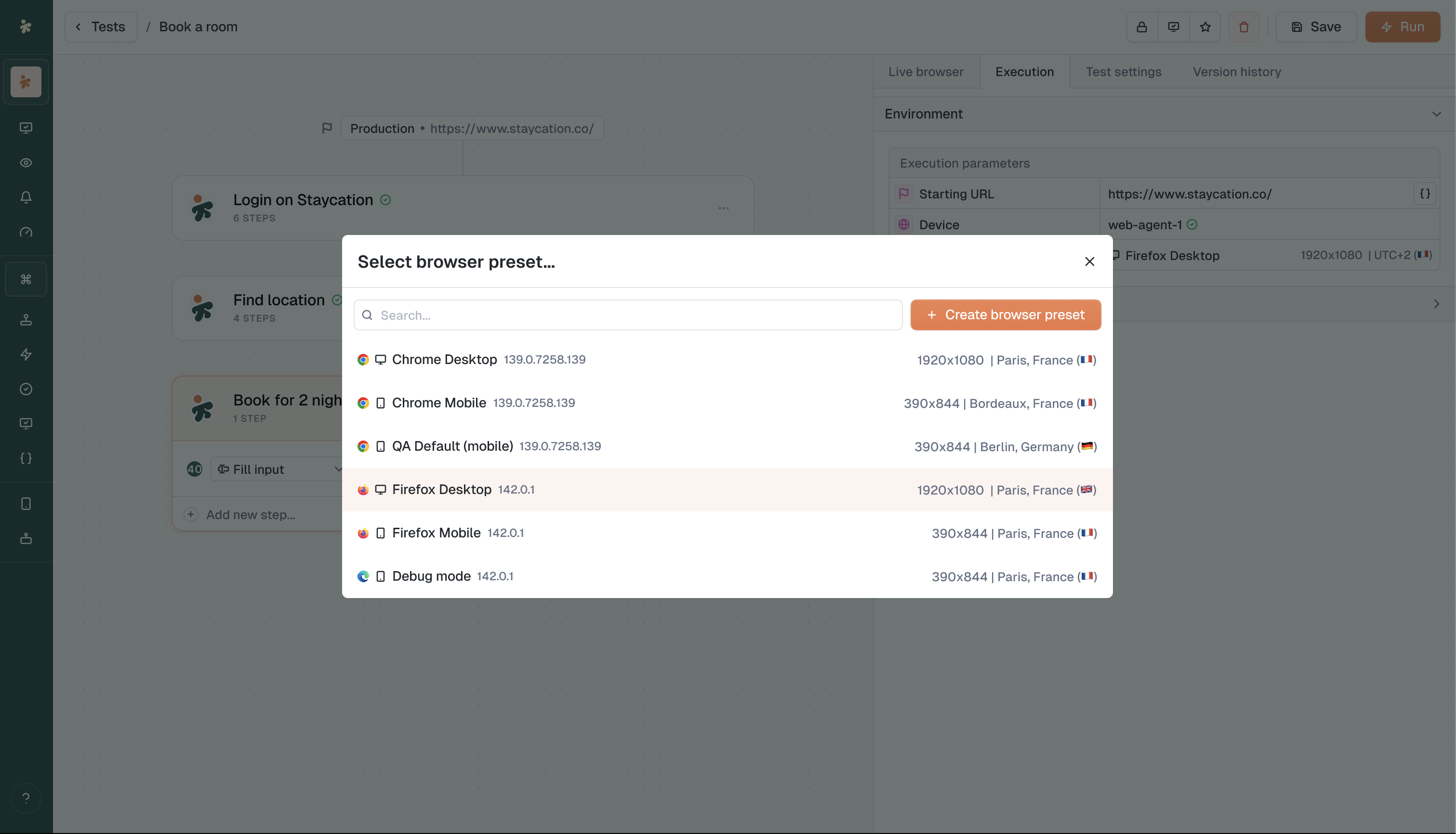 Live session remote control