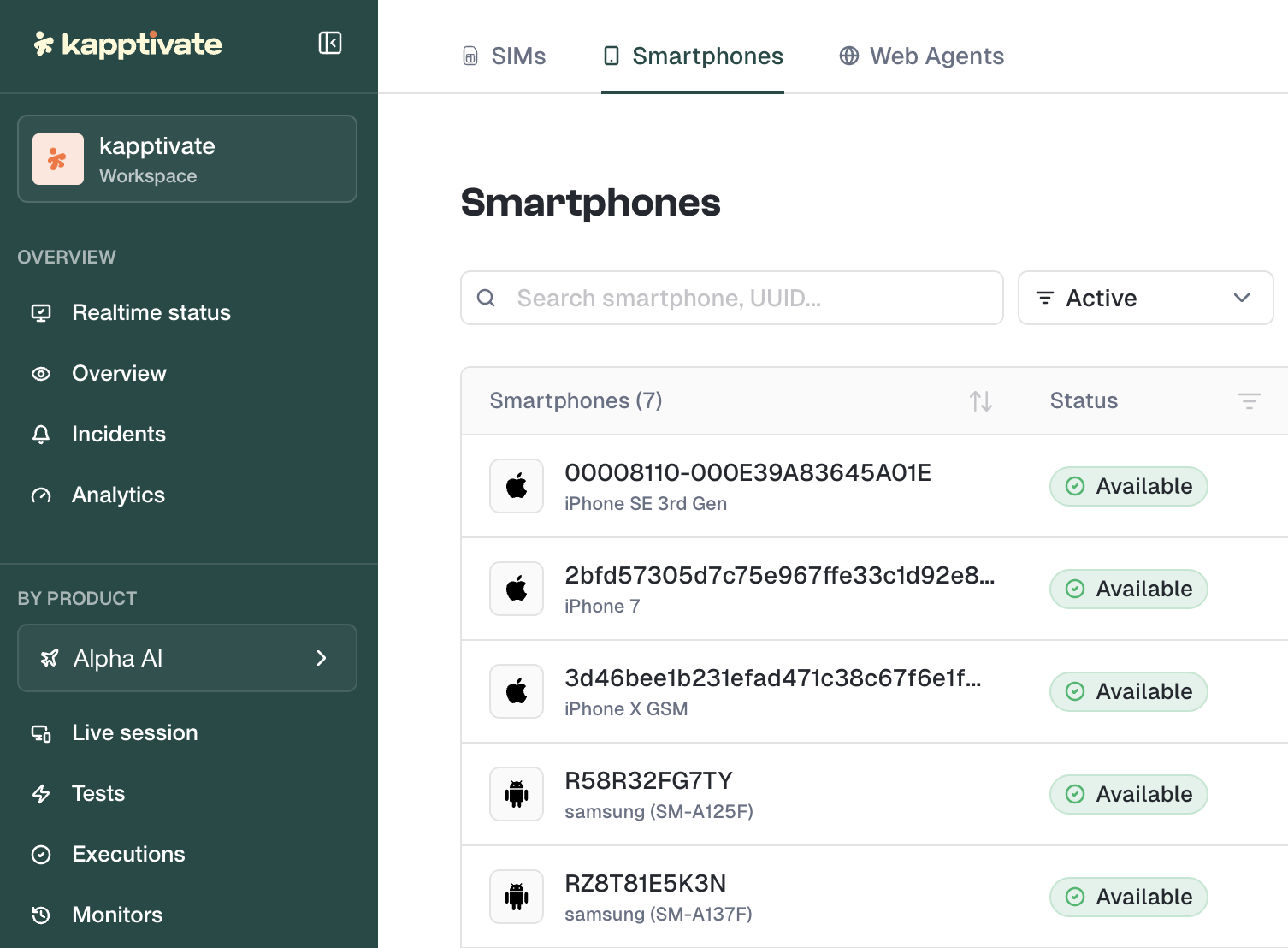 Live session remote control