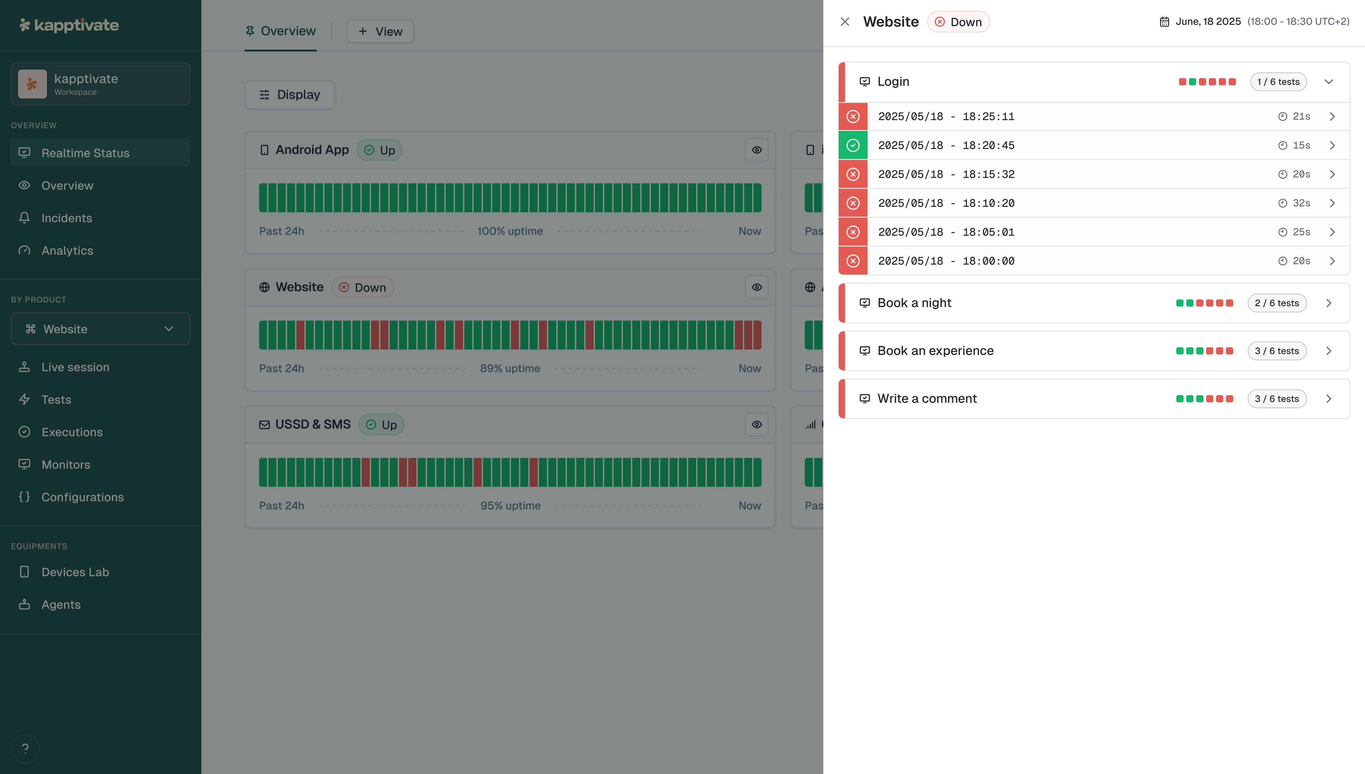 Live session remote control