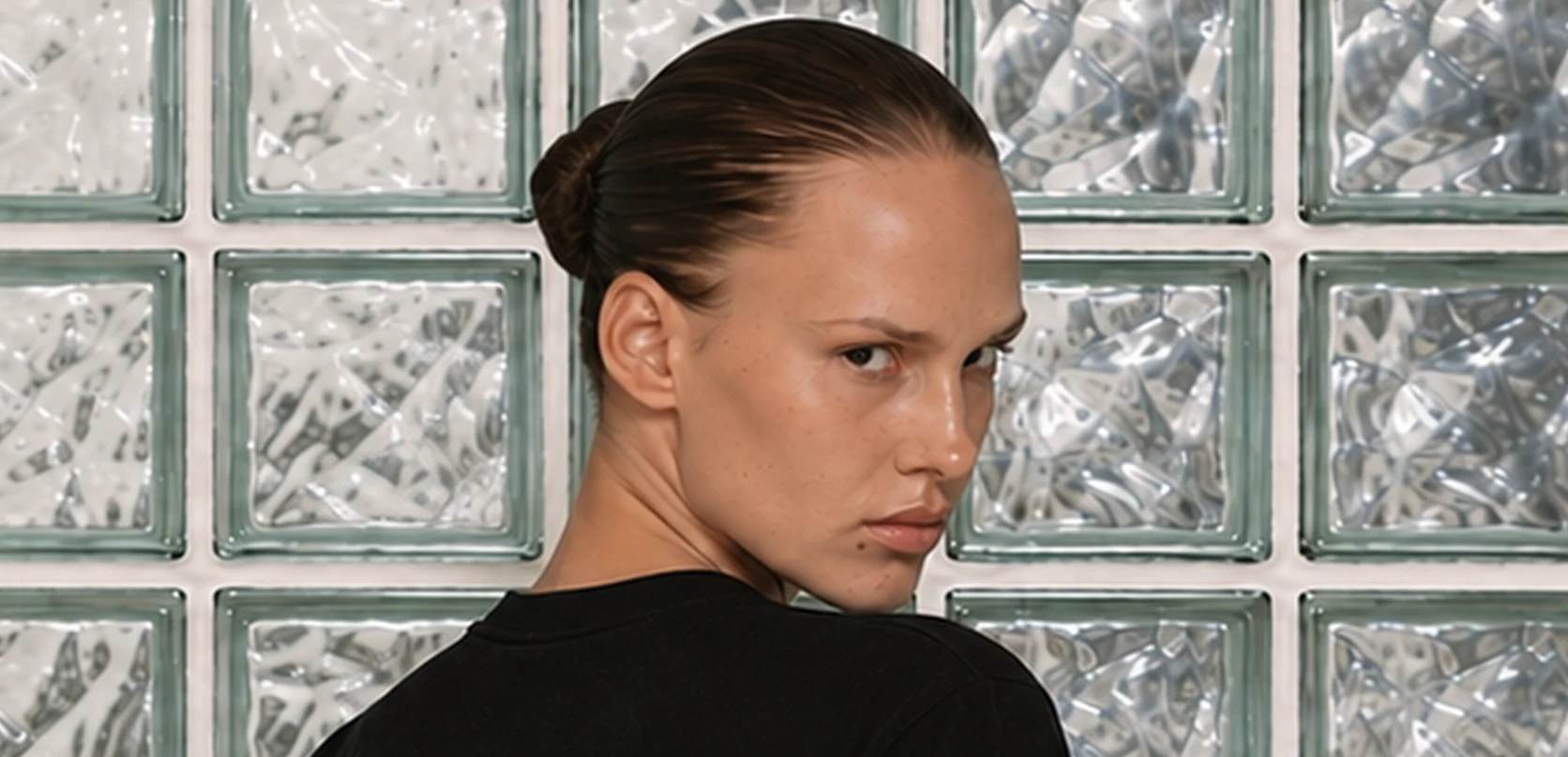 AI generated model portrait