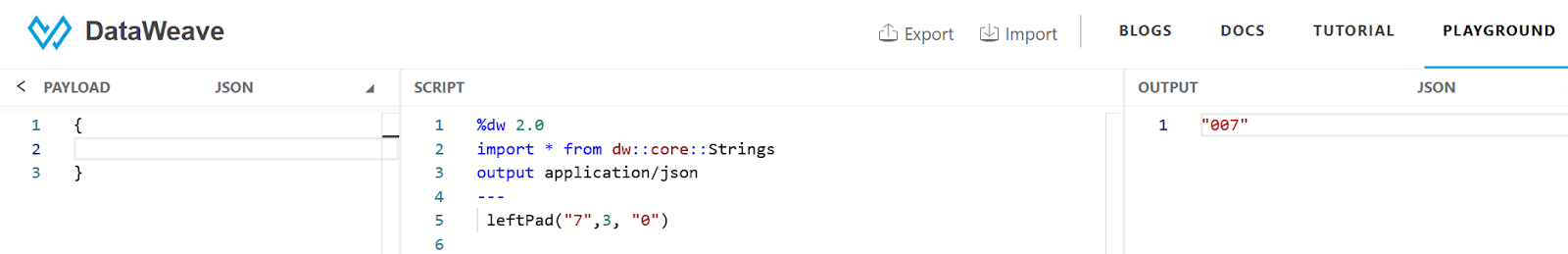 LeftPad Function in DataWeave: Tutorial & Examples