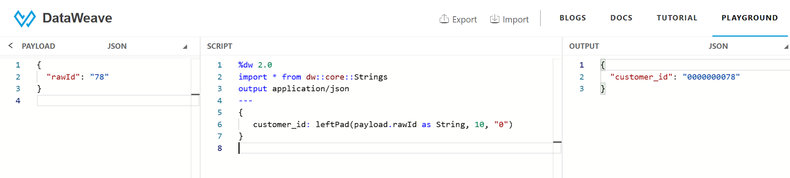 LeftPad Function in DataWeave: Tutorial & Examples