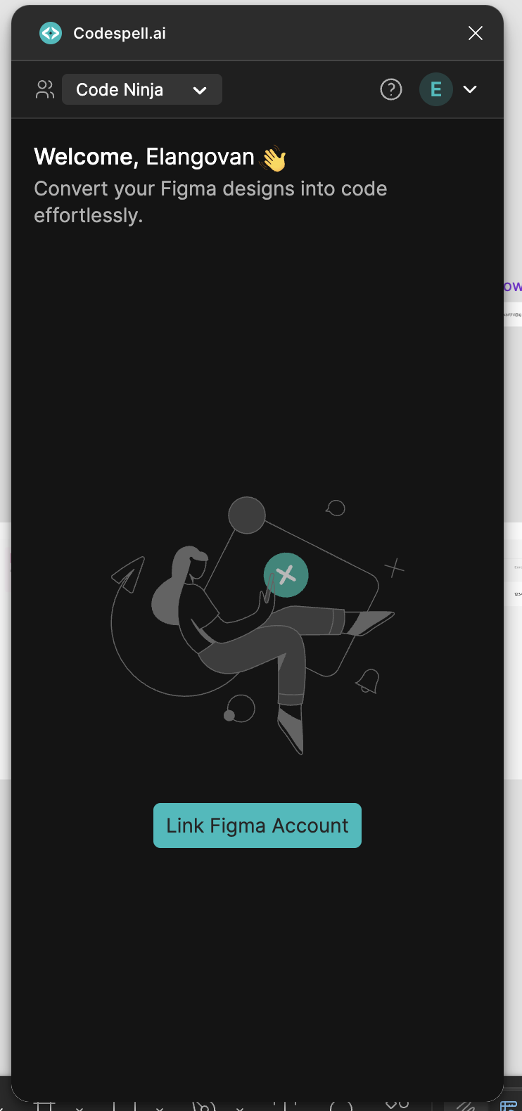 Upon successful login, you can return to the figma appllication