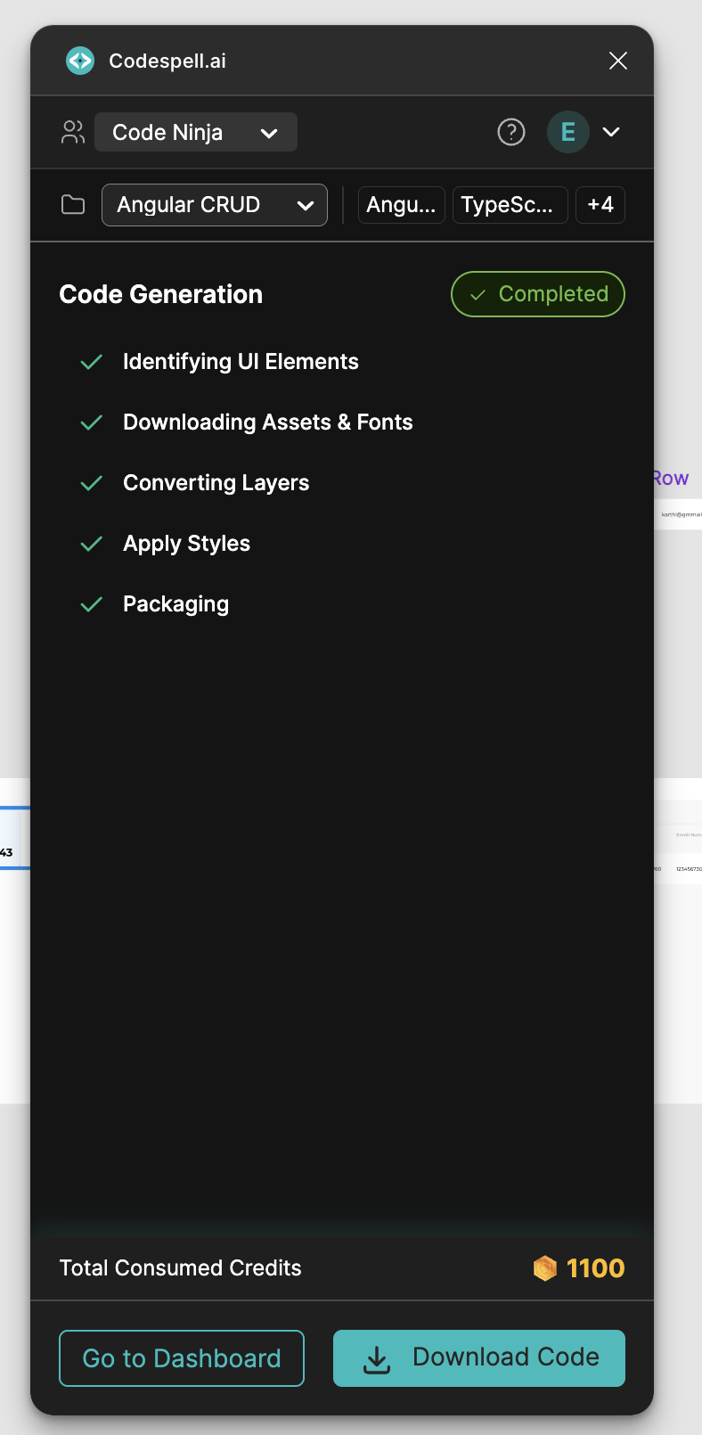 Download output