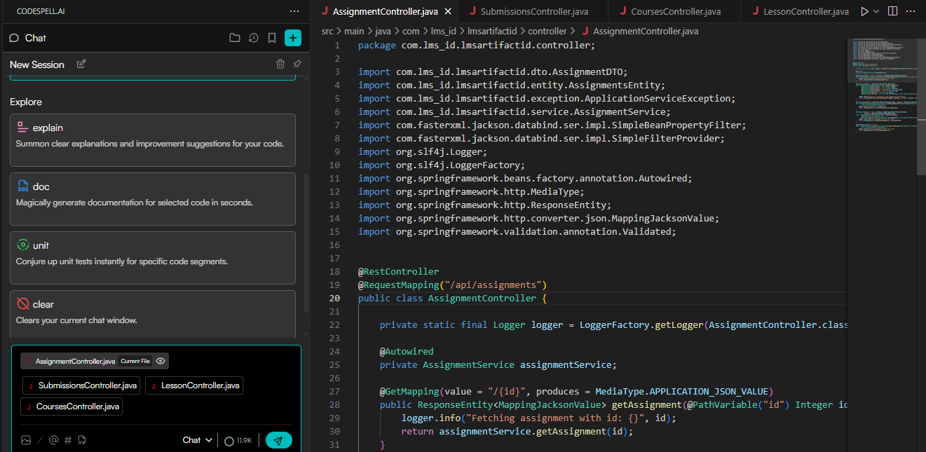 Multiple file context