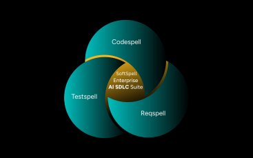 SoftSpell platform integrating ReqSpell, CodeSpell, and TestSpell across the software development lifecycle.