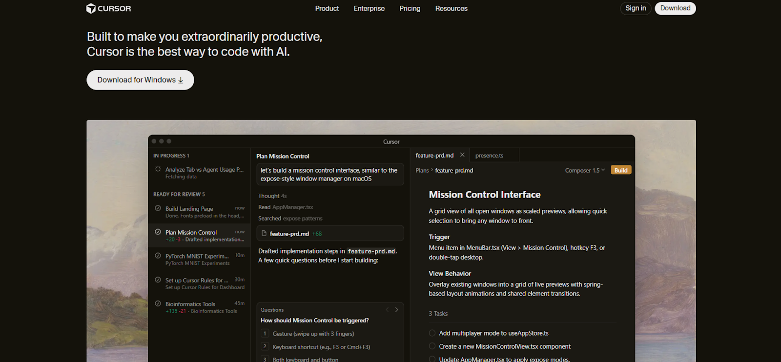 Cursor designed to maximize developer productivity by enabling faster, smarter coding with AI assistance across everyday workflows