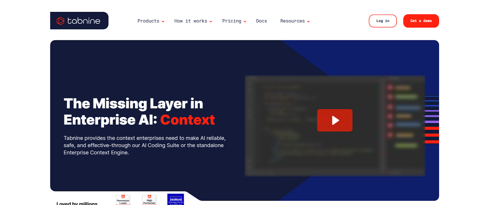 Tabnine providing enterprise grade context through its AI Coding Suite to make AI reliable, safe, and effective