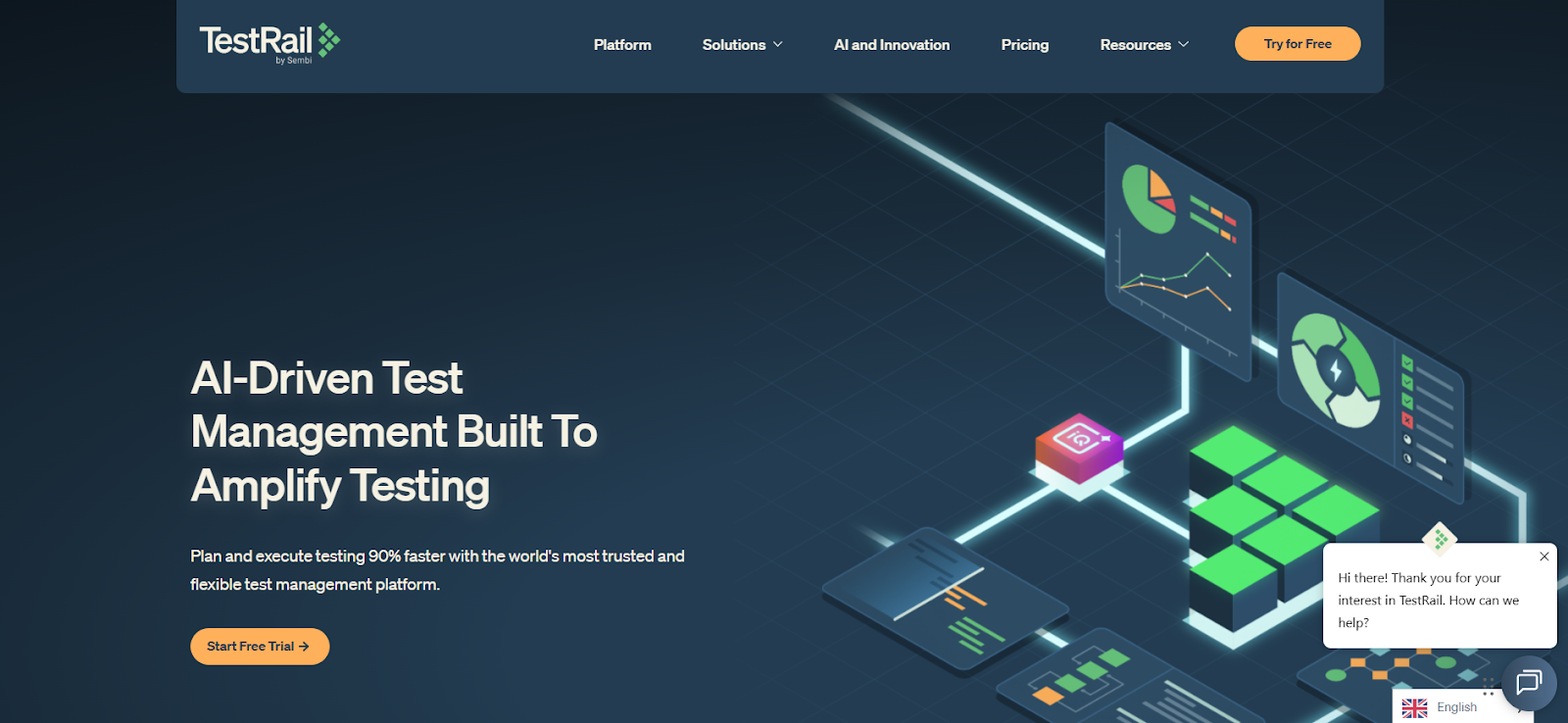 TestRail AI-driven test management platform helping teams plan and execute testing faster.