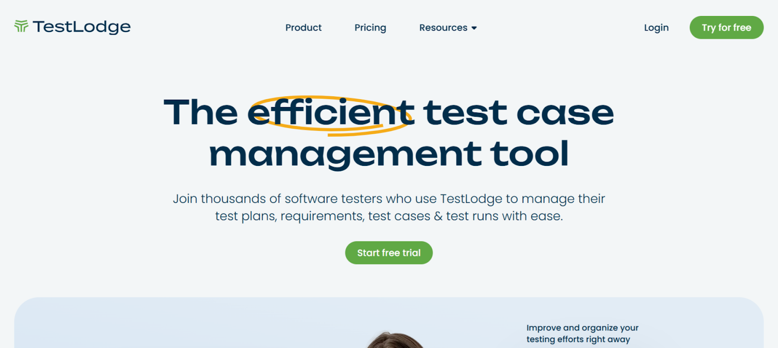 TestLodge test case management tool helping teams organize, manage, and track testing efforts efficiently.