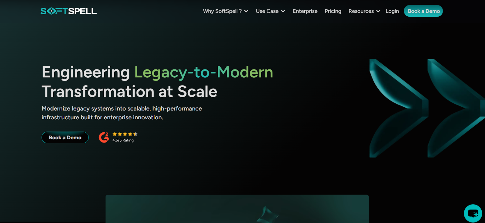 an image showing homepage of SoftSpell