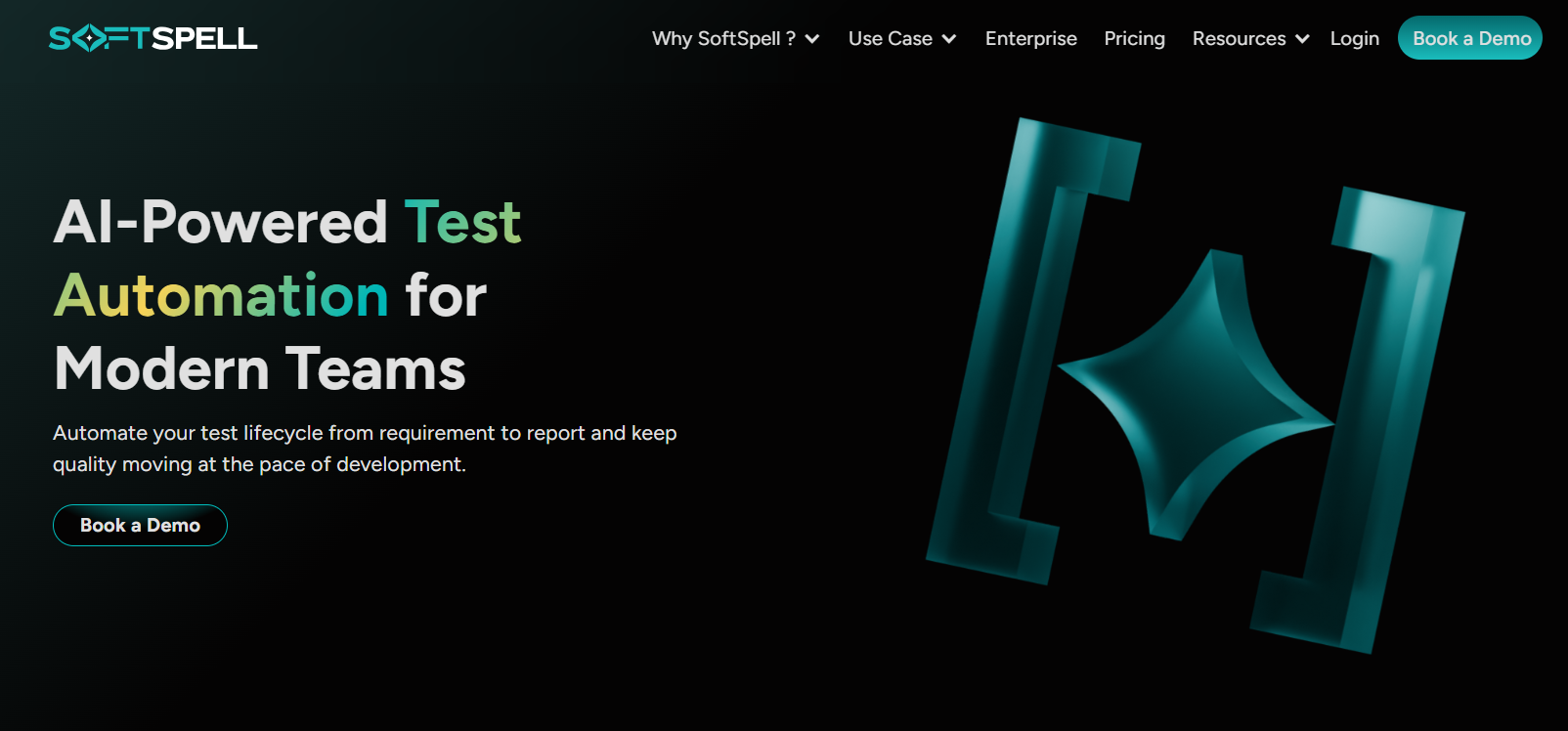 an image showing TestSpell homepage details