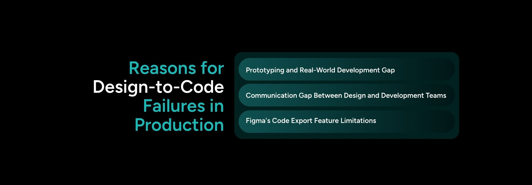  Reasons for Design-to-Code Failures in Production