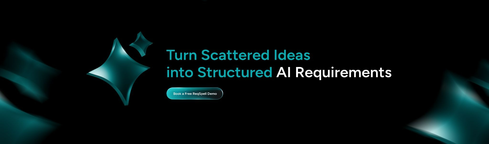 ReqSpell dashboard showing knowledge graph and AI-powered requirements gathering for AI software projects.