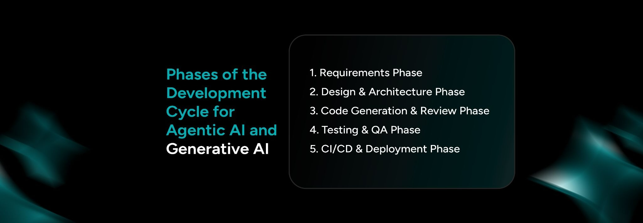 Phases of the Development Cycle for Agentic AI and Generative AI