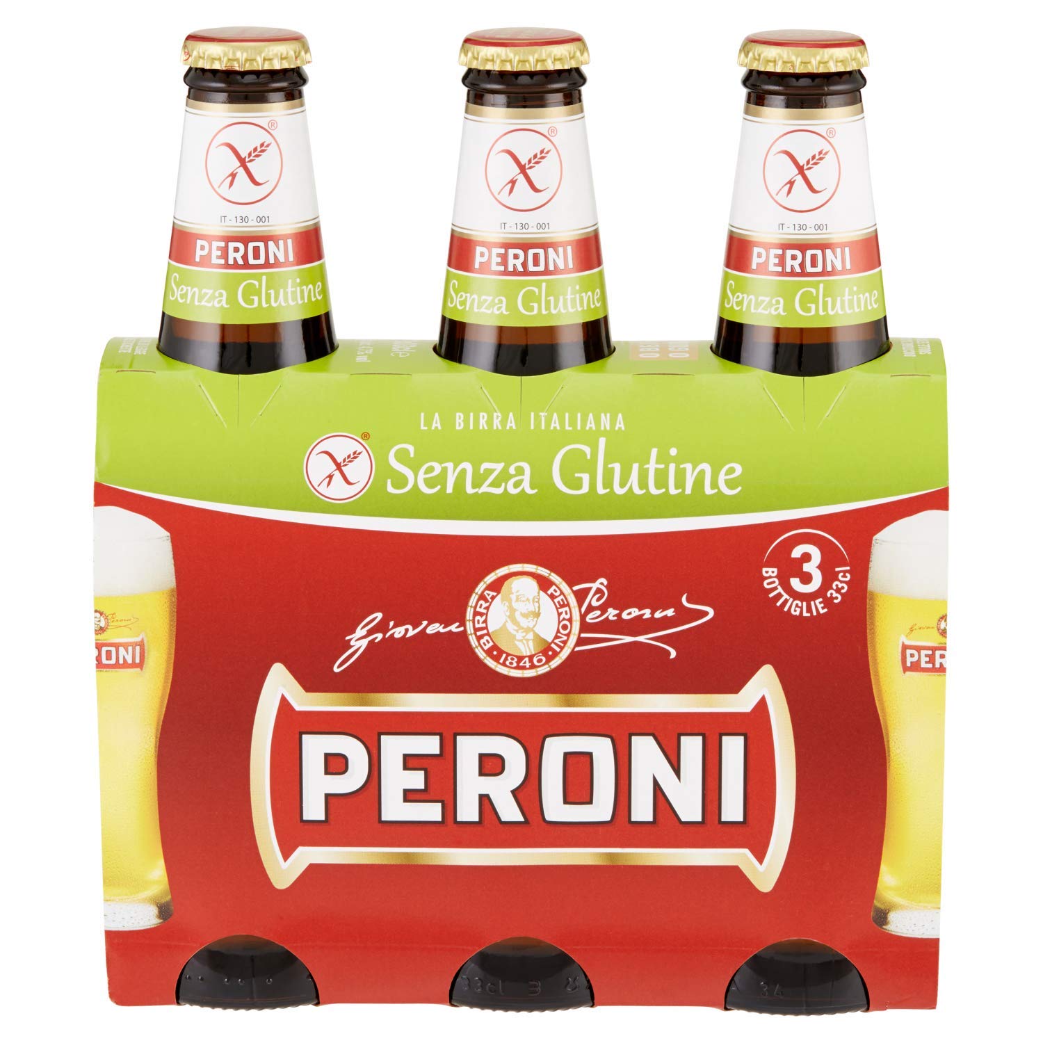 Birra Peroni Senza Glutine X3 Cl.33 4.7 Gp