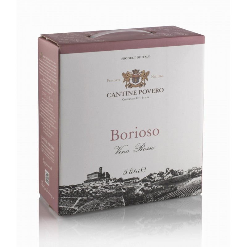 Vino Bag In Box Rosso Boriale 5L Cantine Povero