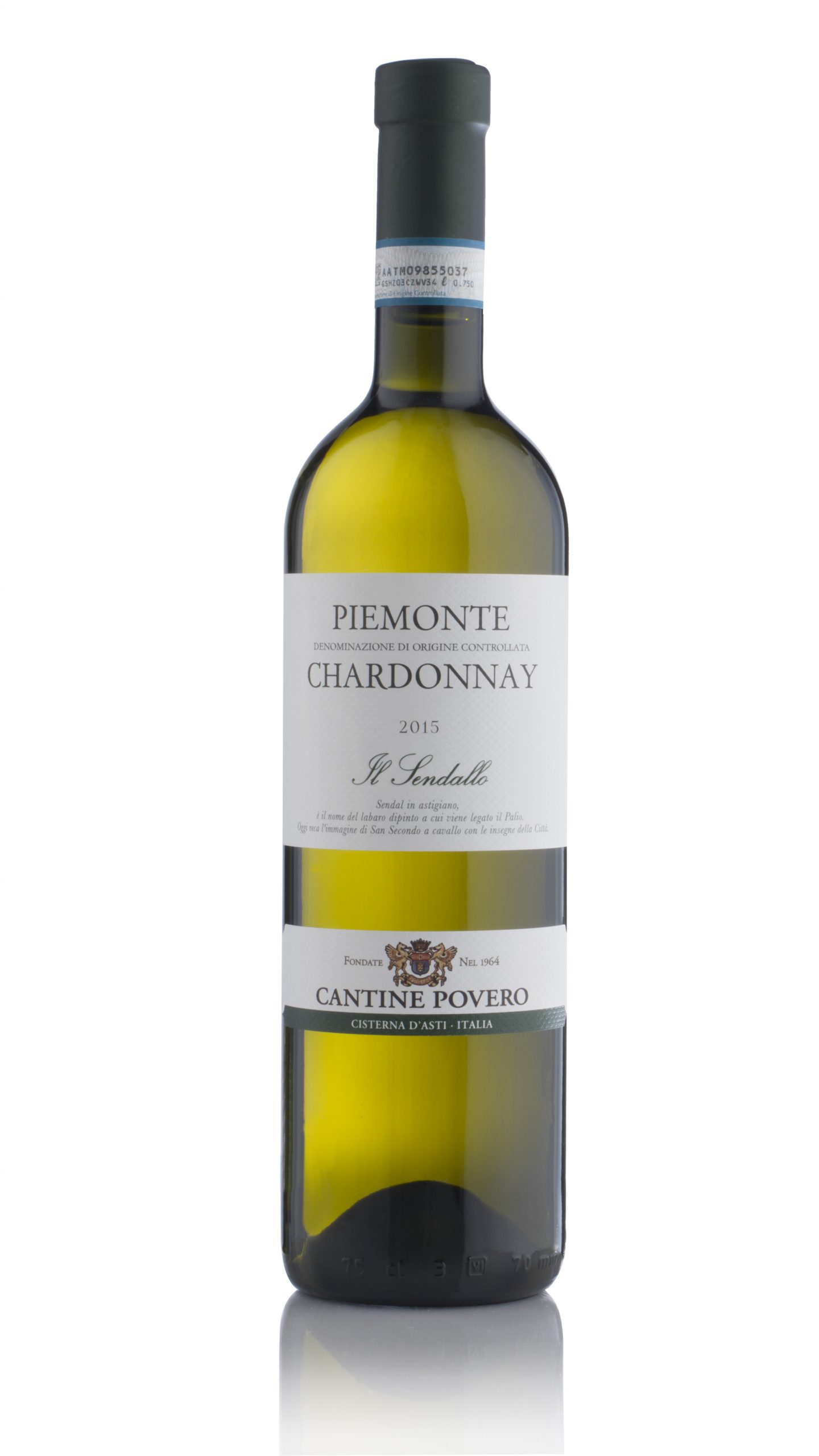 Vino Chardonnay Piemonte Doc 75Cl Cantine Povero