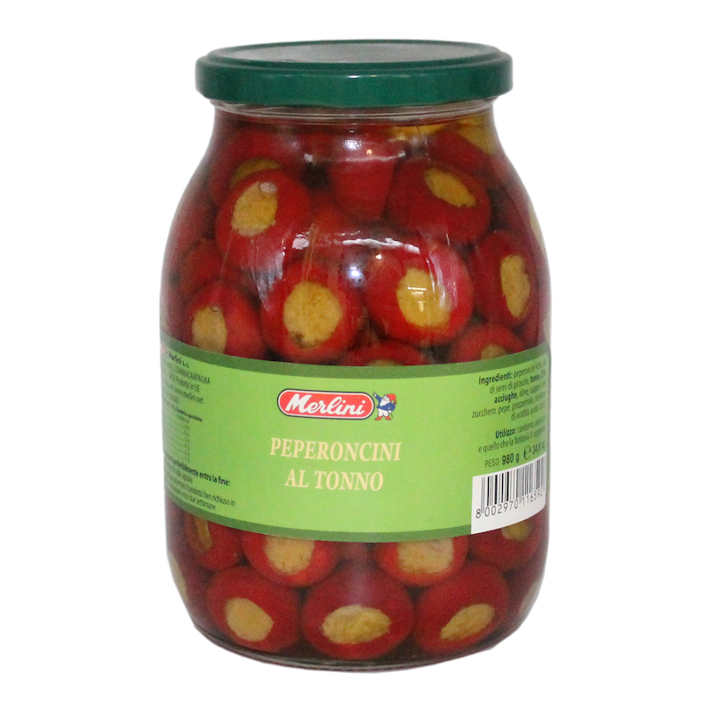 Peperoncino Ripieno Al Tonno E Capperi In Olio 3.1Kg Vital