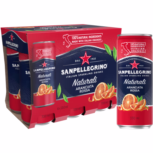 San Pellegrino Aranciata Rossa 330Mlx24St Burk