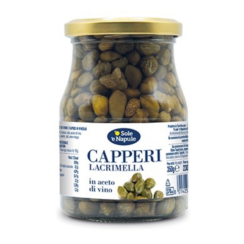 Kapris I Vinäger 350Gr O´Sole E Napulecapperi Lacrimella In Aceto