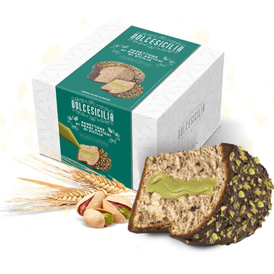 Panettone con crema pistacchio 1 kg