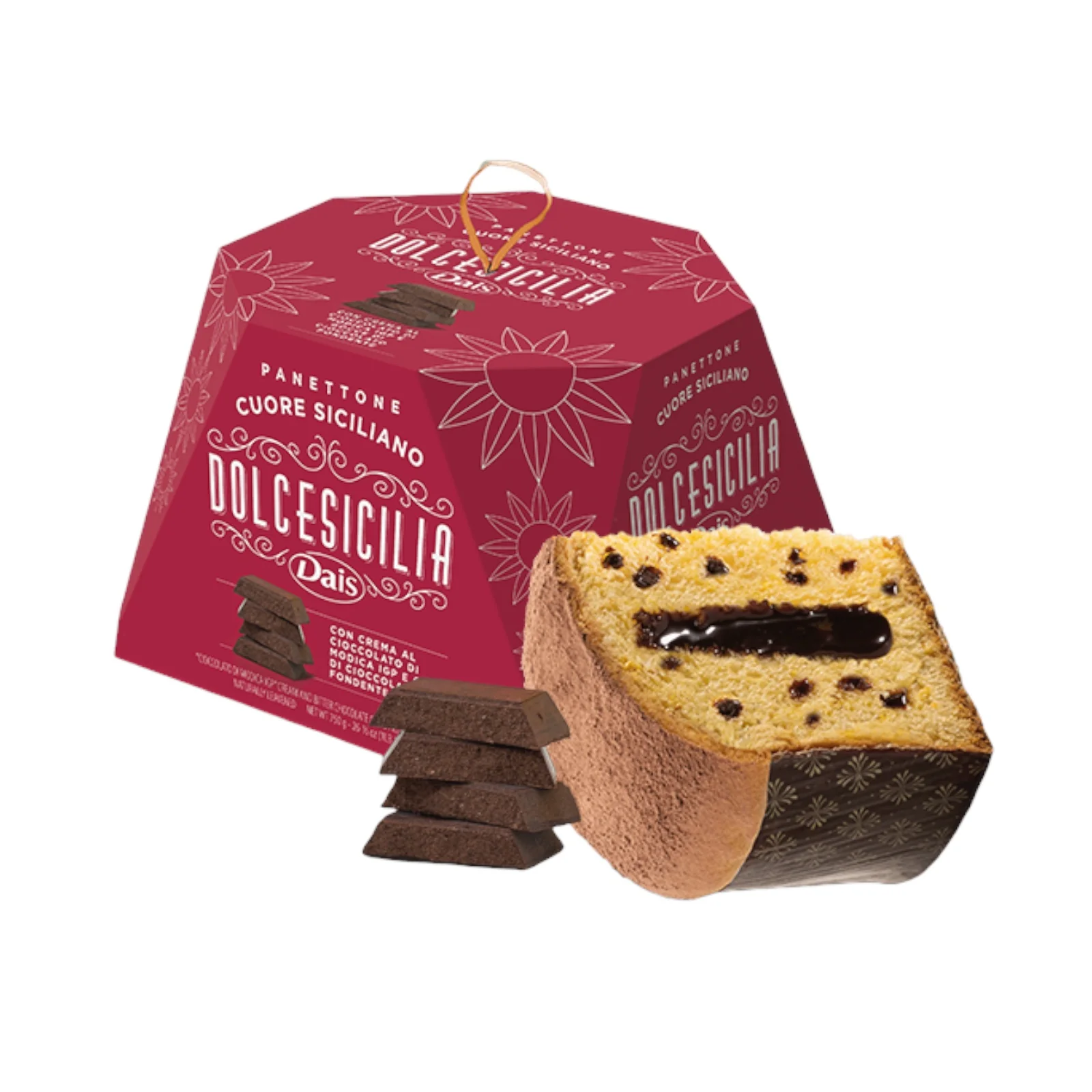 Panettone con crema al Cioccolato di Modica 750 g