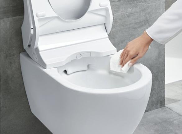 Keramická WC mísa bez splachovacího okraje Rimfree®